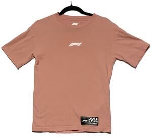F1 Formula 1 Surface Graphic T-Shirt Men's XS Salmon Pink Palm Trees
